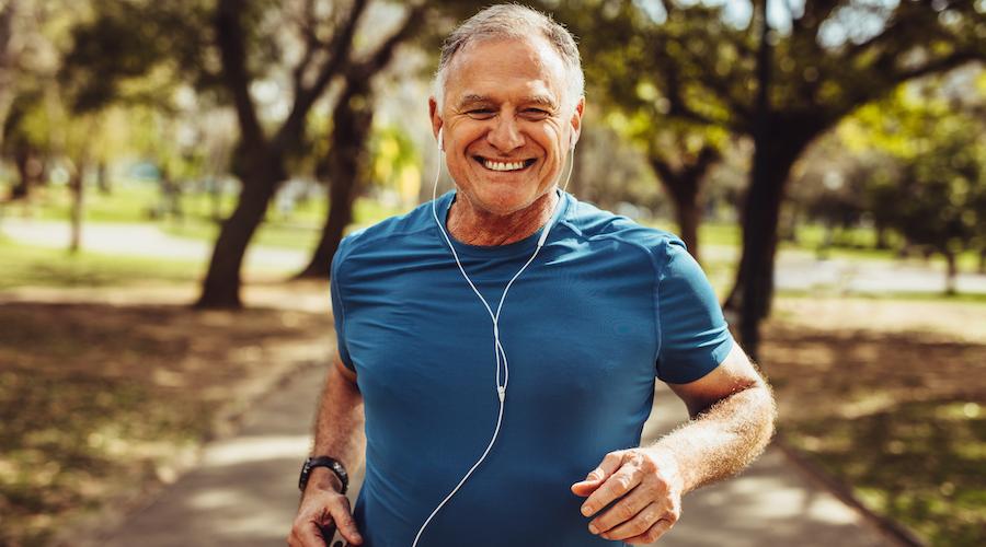 Man jogging