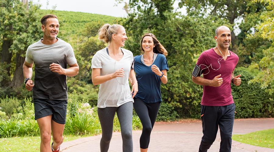 TENA gives people with incontinence the confidence to take a jog through a park