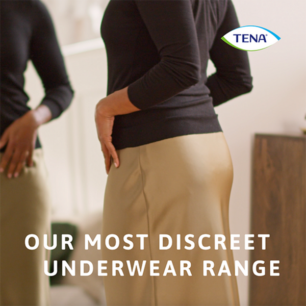 TENA Discreet Low Waist Incontinence Underwear - White