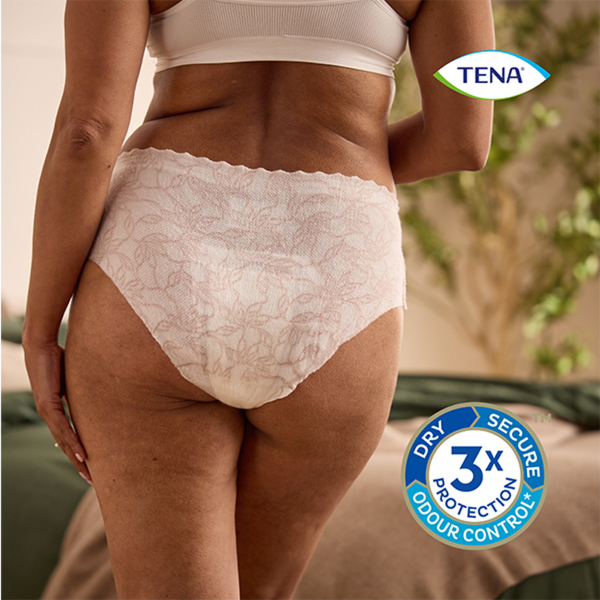 TENA Discreet Low Waist Incontinence Underwear - White
