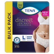 TENA Discreet Low Waist Incontinence Underwear - White 
