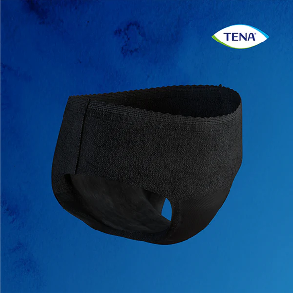 TENA Discreet Low Waist Incontinence Underwear - Black (Disposable)