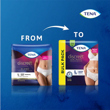 TENA Discreet Low Waist Incontinence Underwear - White 