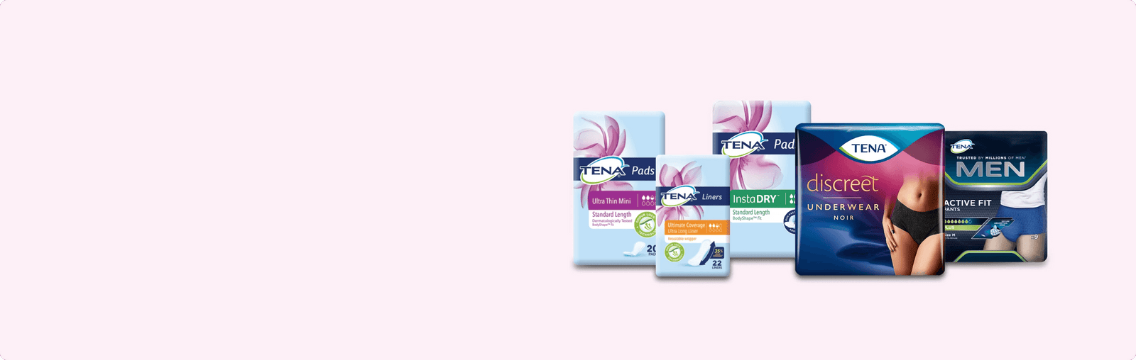 Use our Product Finder and get TENA samples for FREE banner