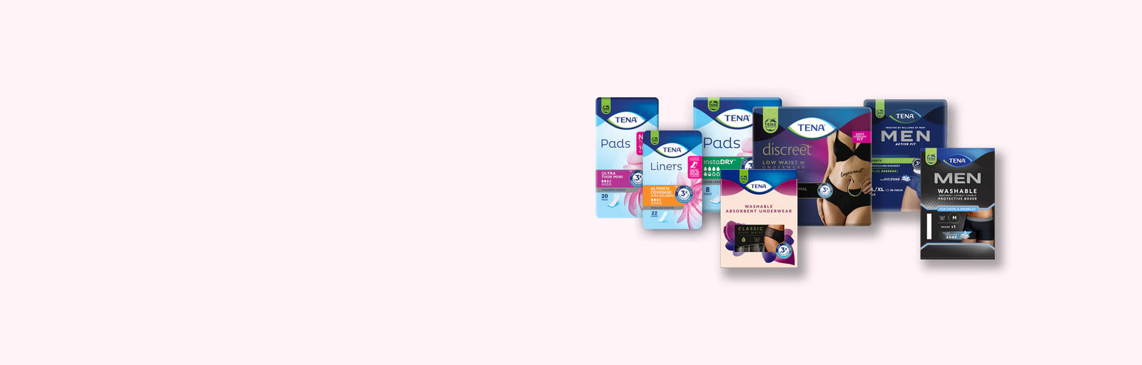 Use our Product Finder and get 3 TENA samples for FREE banner