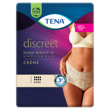 TENA Discreet High Waist Incontinence Underwear - Crème 