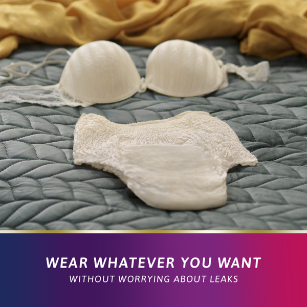 TENA Discreet High Waist Incontinence Underwear - Crème