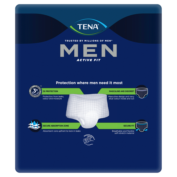 TENA Men Active Fit Navy Pants