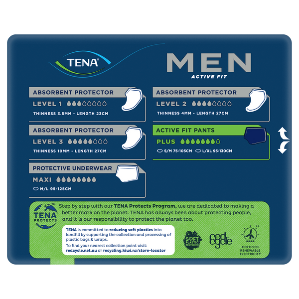 TENA Men Active Fit Navy Pants