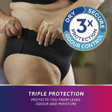 TENA Discreet Low Waist Incontinence Underwear - Black (Disposable) 