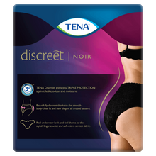 TENA Discreet Low Waist Incontinence Underwear - Black (Disposable) 